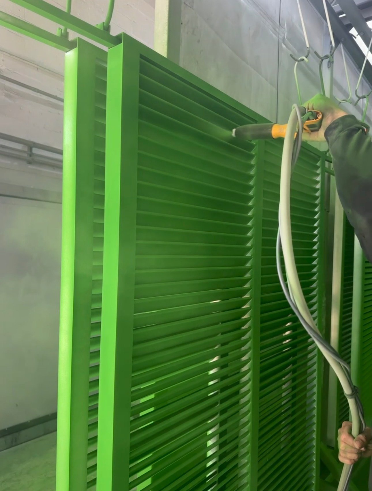 Green Aluminum Louvers